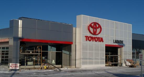 Toyota dealership under construction