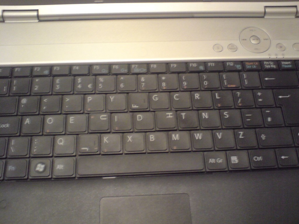 Disposición del teclado Dvorak