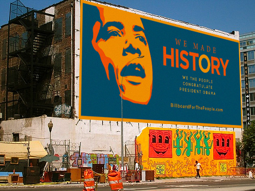 Obama's Billboard in New York