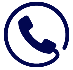 Icono de un teléfono con cable.