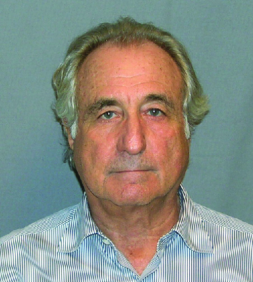 A foto de Bernie Madoff foi fotografada ao ser preso em março de 2009.