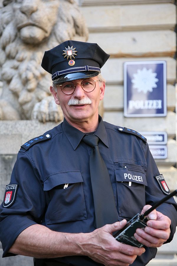 Older German policeman