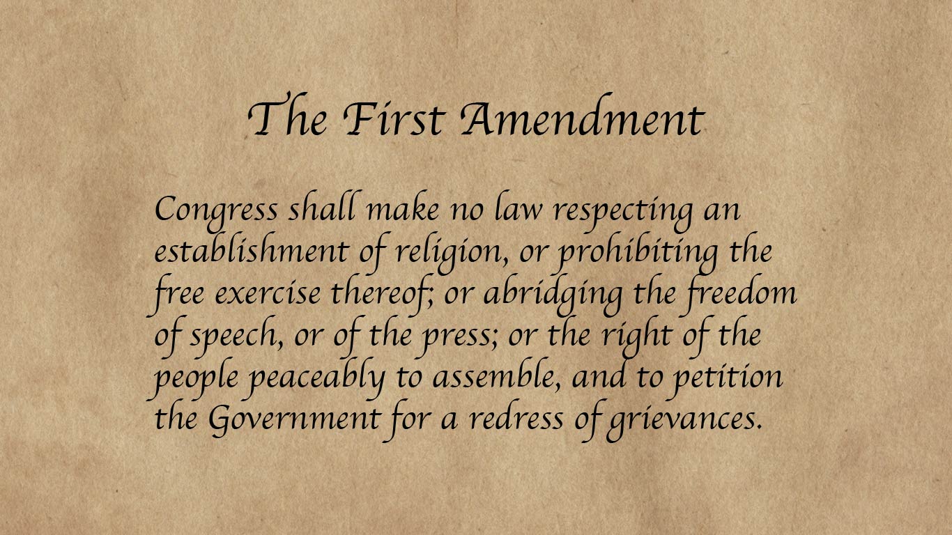 Language of the First Amendment