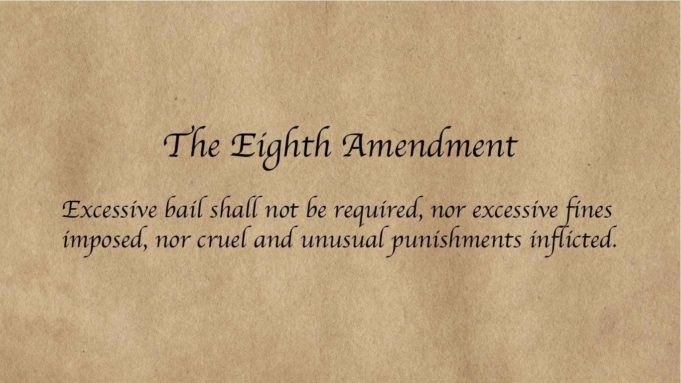 Language of the Eighth Amendment