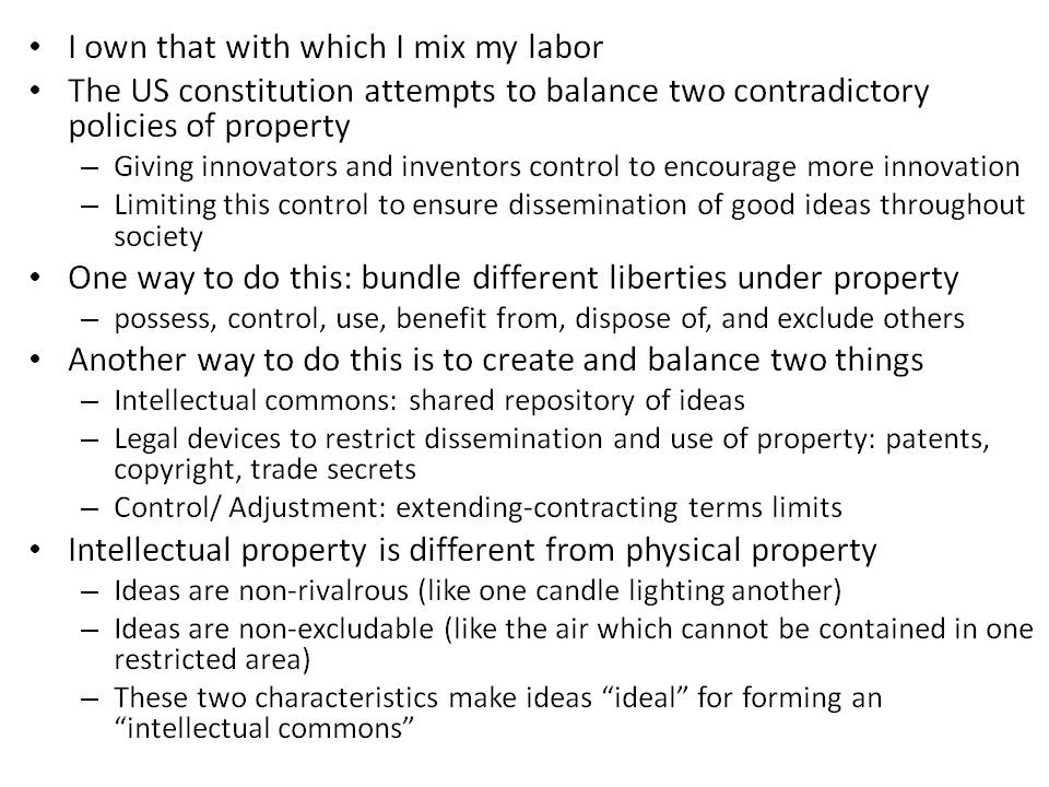 Summary of Intellectual Property