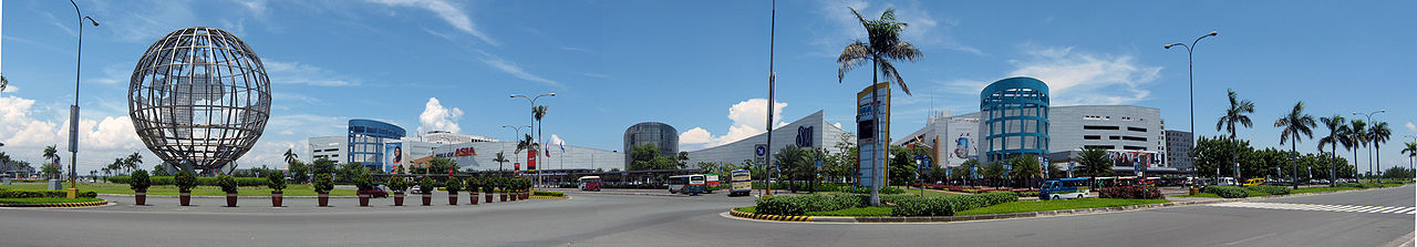 A mall front in Manila
