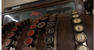 old-fashioned cash register