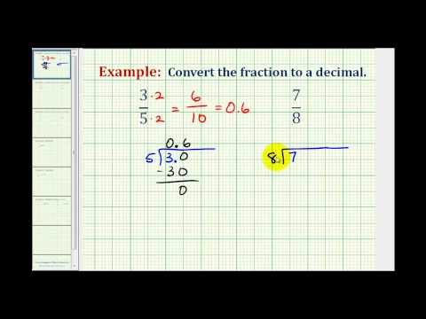 Thumbnail for the embedded element "Ex 1: Convert a Fraction to a Decimal (terminating)"