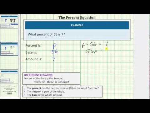 Thumbnail for the embedded element "Use the Percent Equation to Find a Percent"