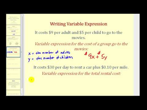 Thumbnail for the embedded element "Introduction to Variables and Variable Expressions"