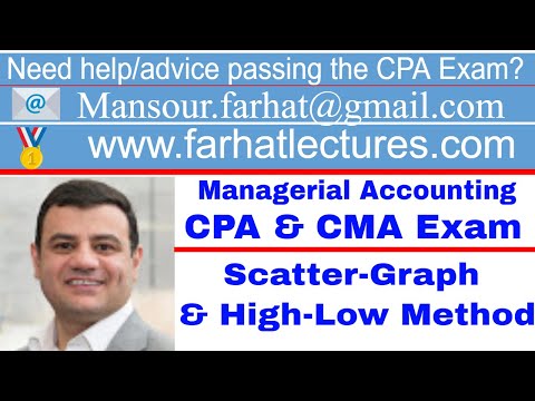 Thumbnail for the embedded element "Scatter-Graph and High-Low Method | Managerial Accounting | CMA Exam | Ch 2 P 4"