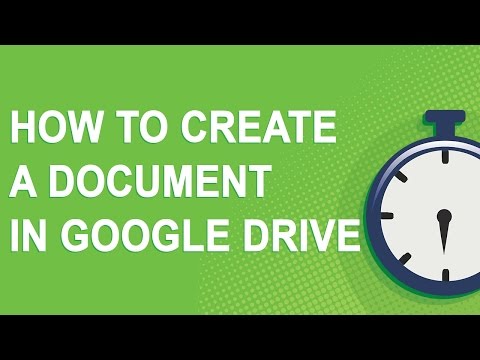 Thumbnail for the embedded element "How to create a document in Google Drive"