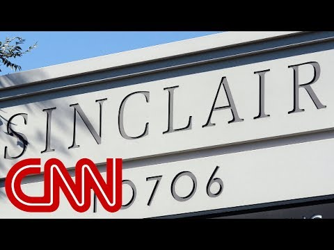 Thumbnail for the embedded element "Sinclair Broadcast Group fires back at criticism"