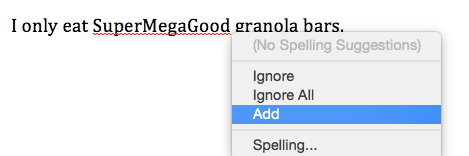 One sentence of text with a dropdown menu giving you the option to correct a grammatical error in the sentence.