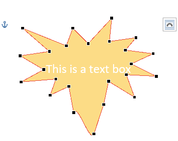 A mustard yellow star is displayed with a sentence of text on the inside in white font color.