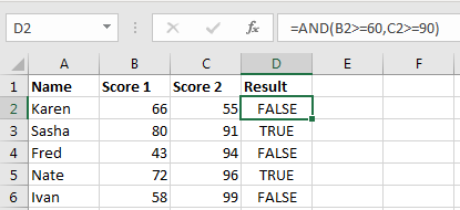 Excel screenshot displaying the inputs for the AND function formulas adding the Comission_Rate_10 name.