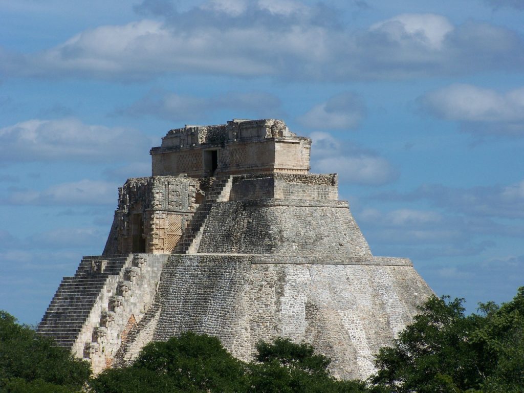 A Mesoamerian pyramid