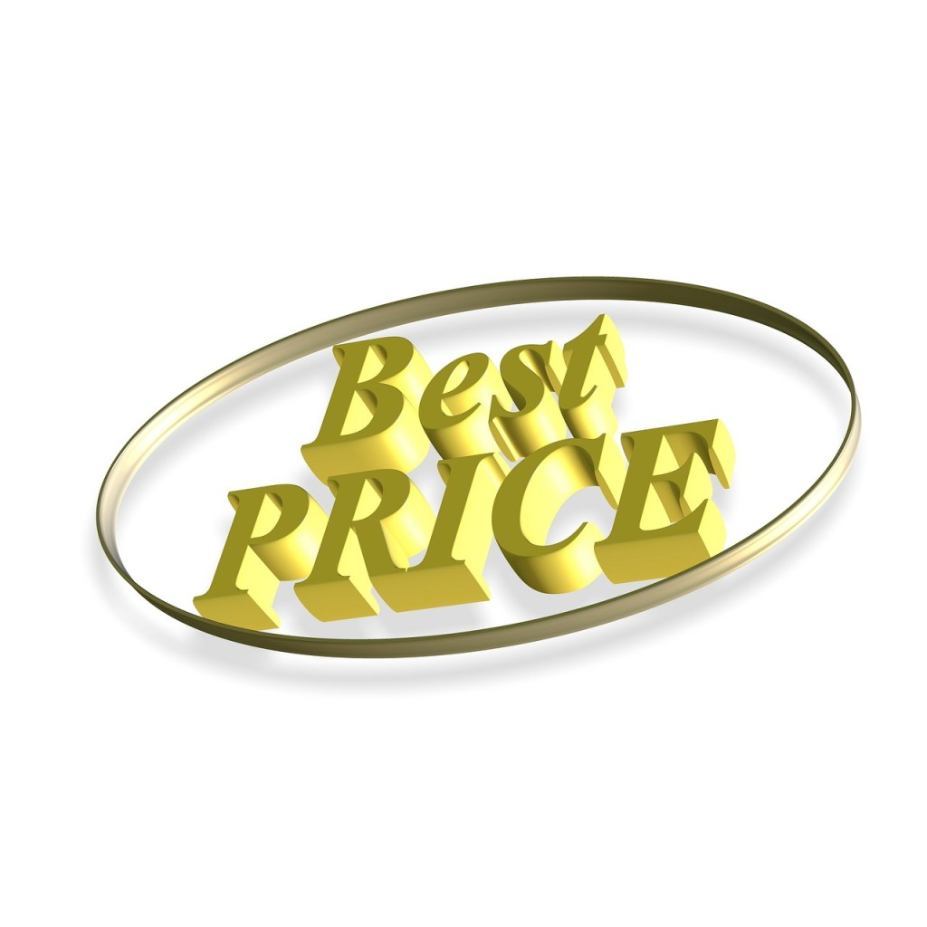 The words "Best Price" in gold type encircled in a gold oval.