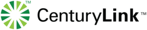 CenturyLink logo. Circle with green stripes and the text "CenturyLink"