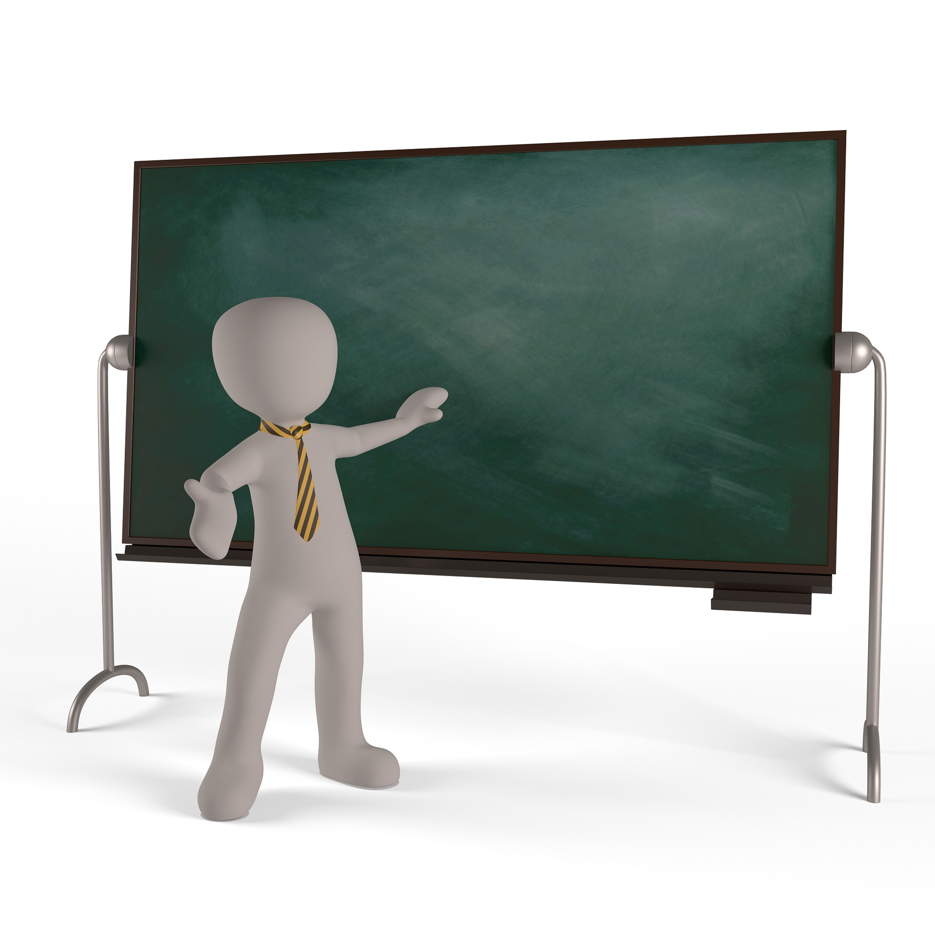 a person standing in front of a chalk board.