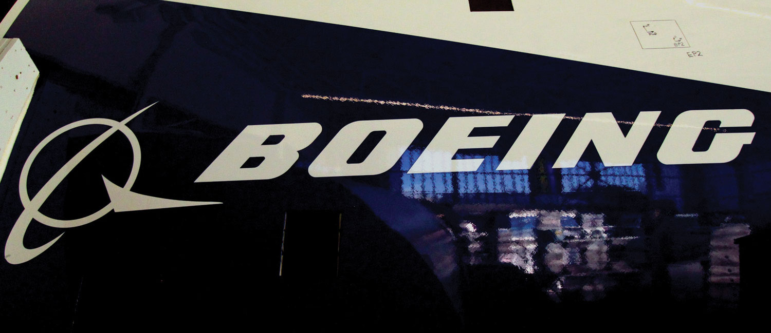 Decorative picture of the boeing logo