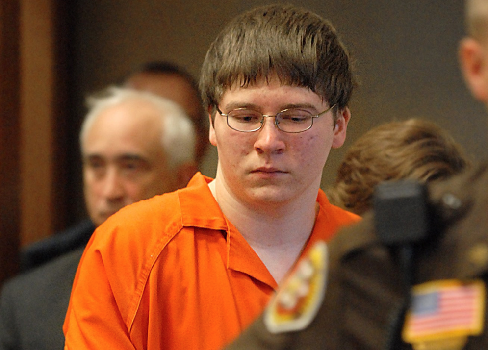 photograph of Brenden Dassey in the courtroom 
