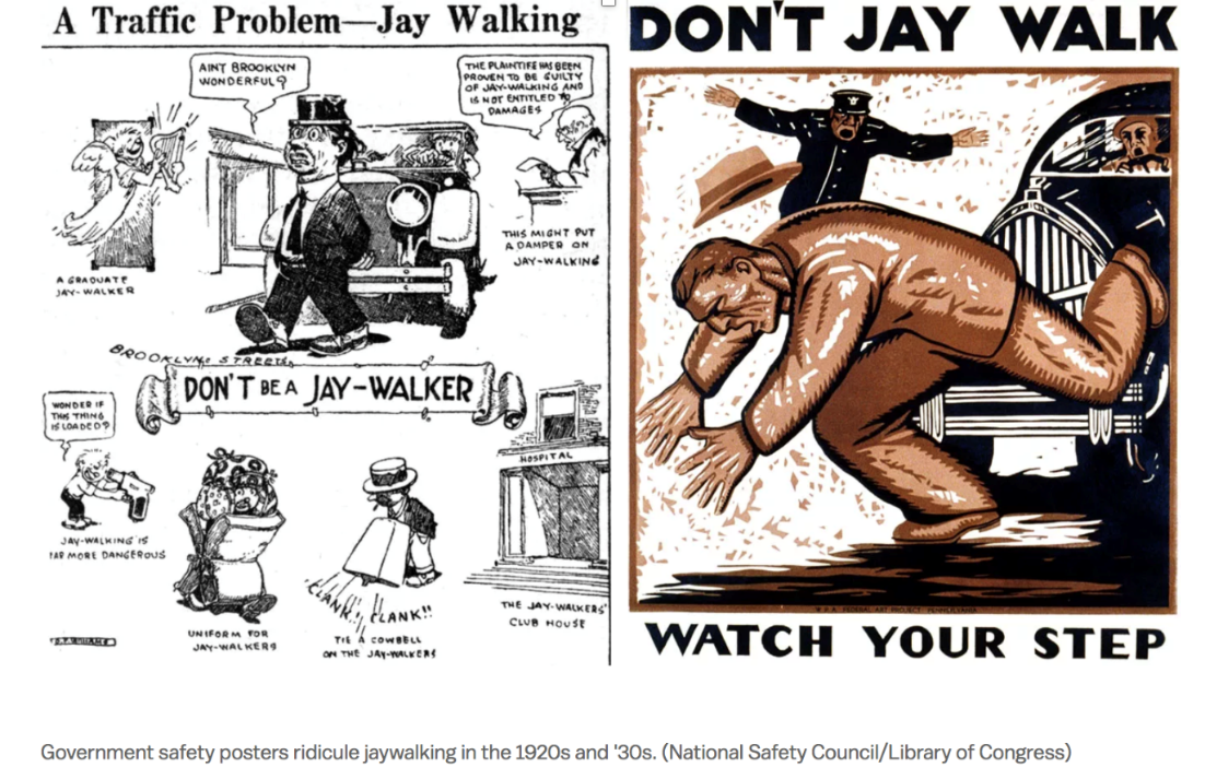 "Don't Jay Walk" political posters