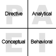 A table showing the Rowe and Boulgarides Decision Style Theory. Directive, Analytical, Conceptual, and Behavioral Styles are displayed.