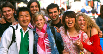Group of seven people from different cultural backgrounds.