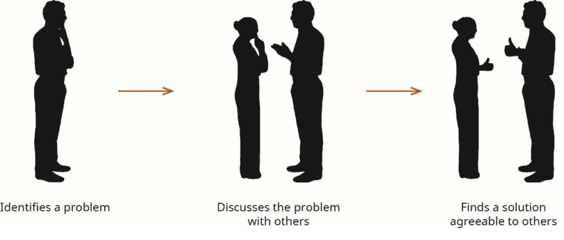 Petitioner Problem Solvers identify a problem, discuss with others and find a solution that they agree to