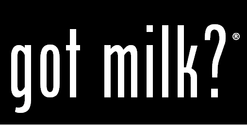 White text against a black background that reads "Got milk?"